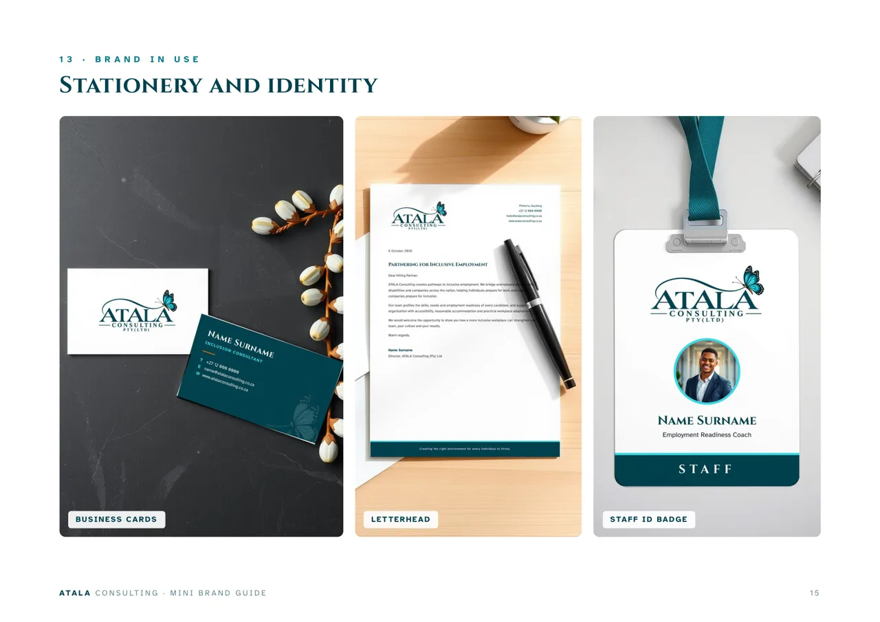Atala Consulting Stationery & Staff ID
