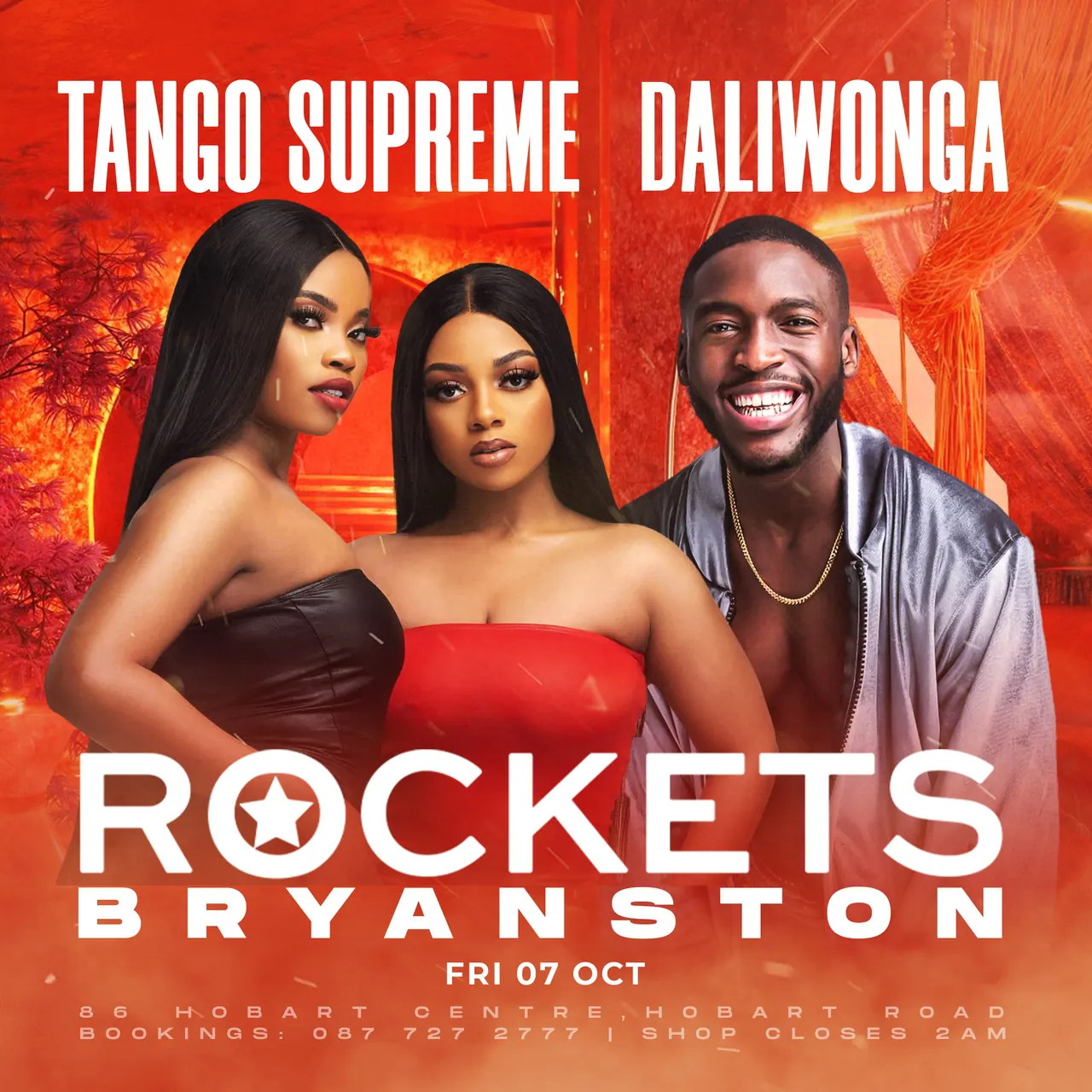 Rockets Bryanston Event Flyer