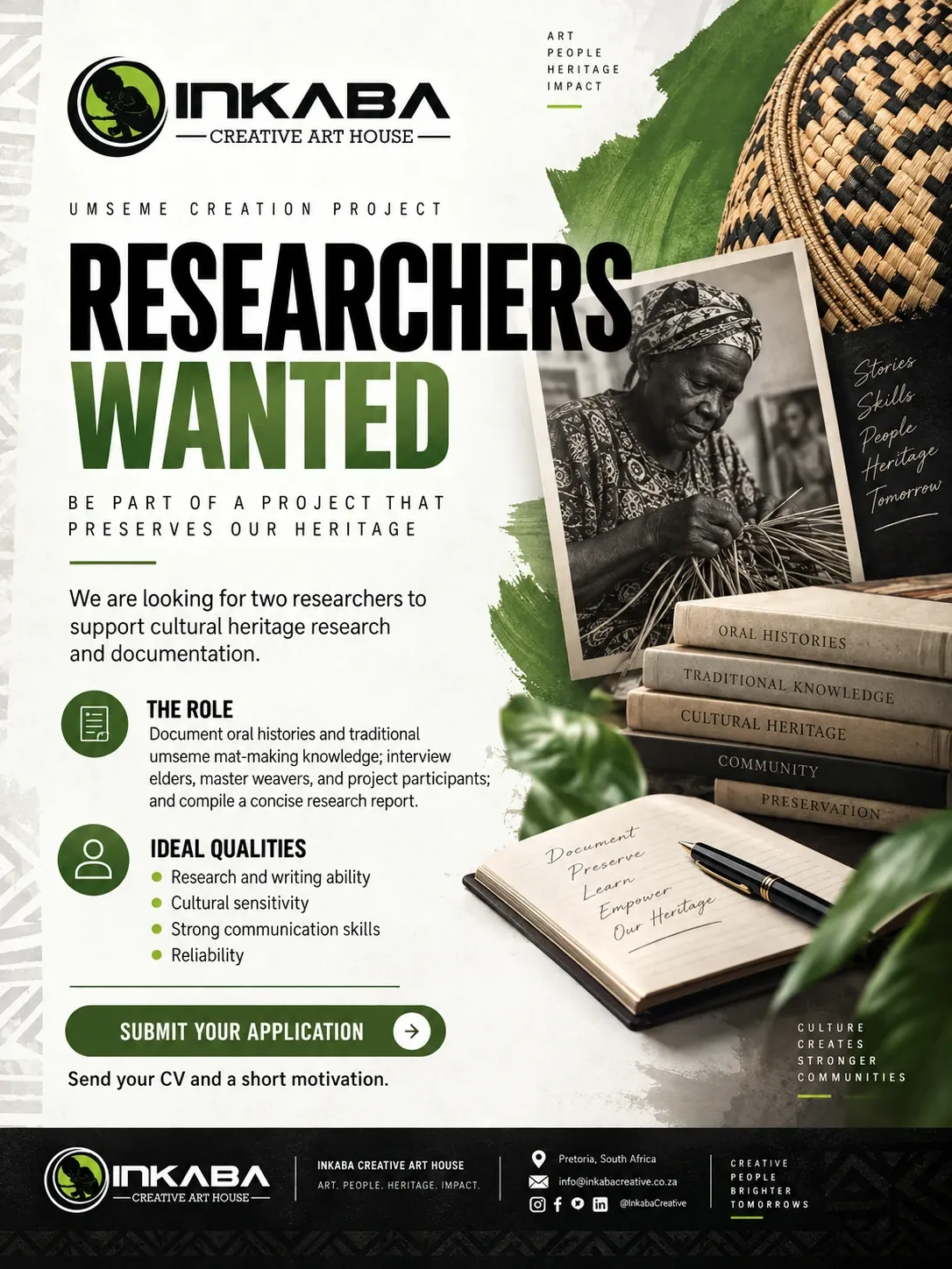 Researchers Wanted Recruitment Poster