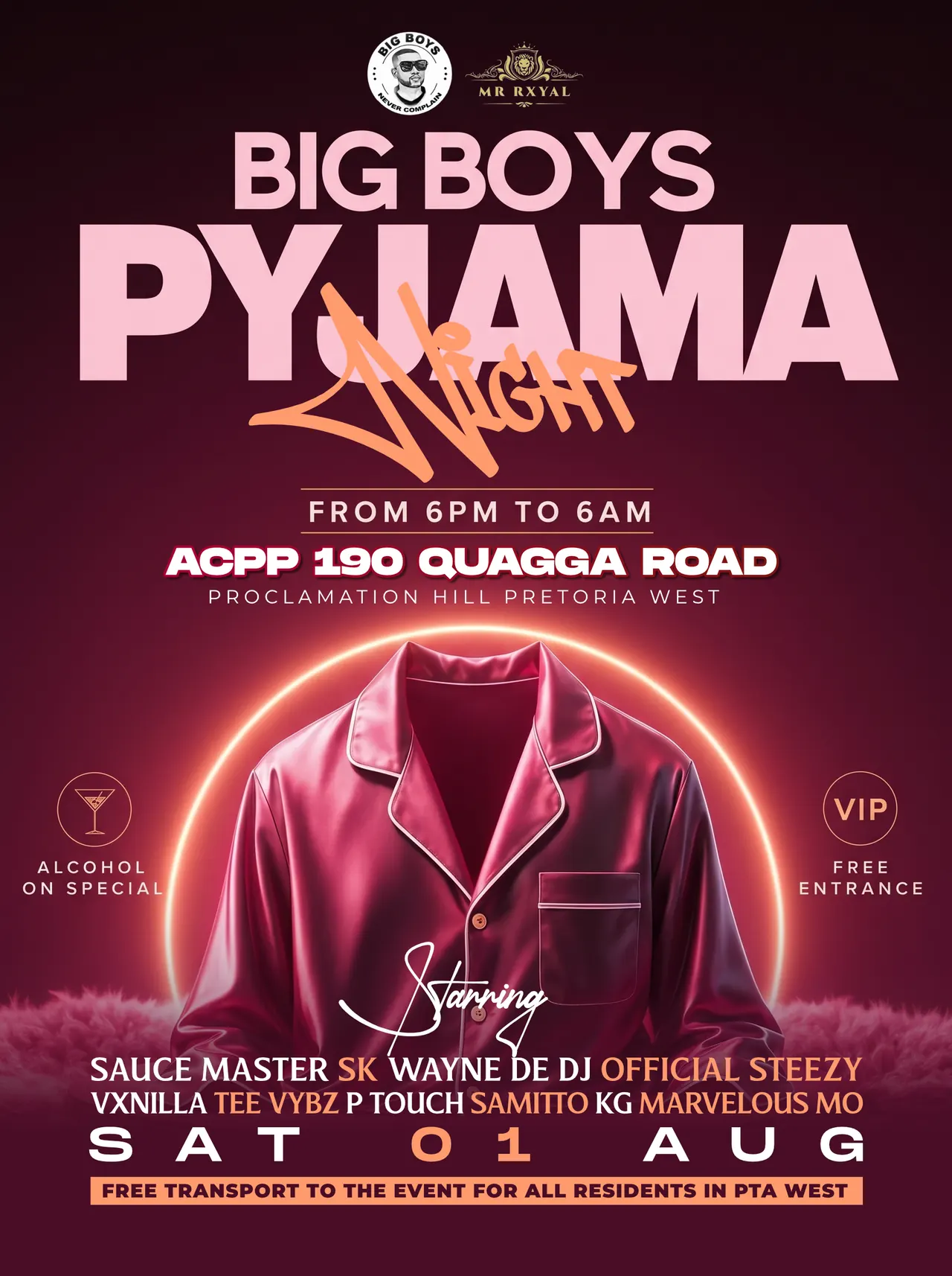 Big Boys Pyjama Night
