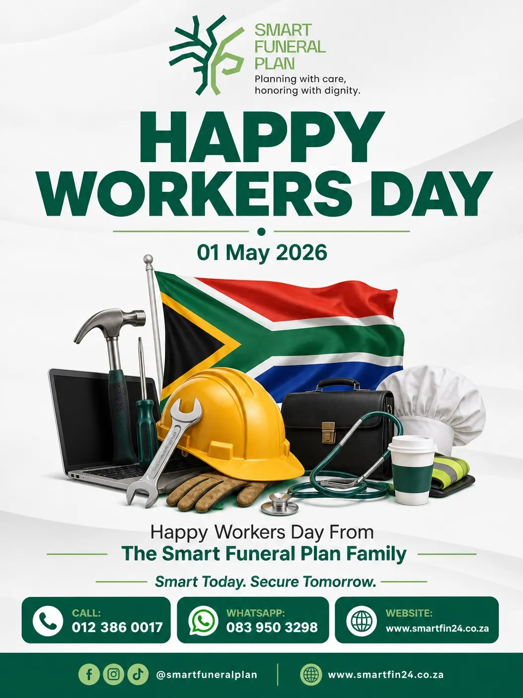 Smart Funeral Plan Workers Day Post